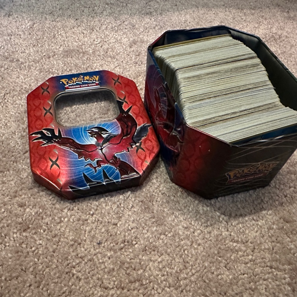 Pokemon Tin with 300+ Cards